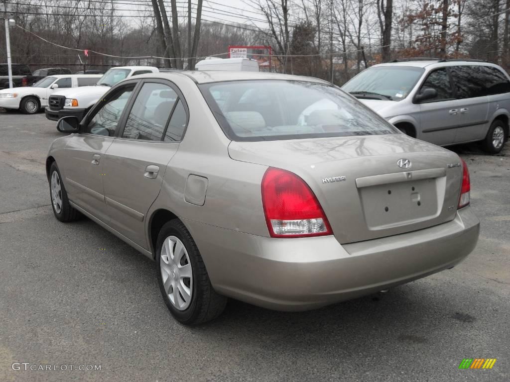 2002 Elantra GLS Sedan - Champagne Beige / Beige photo #7