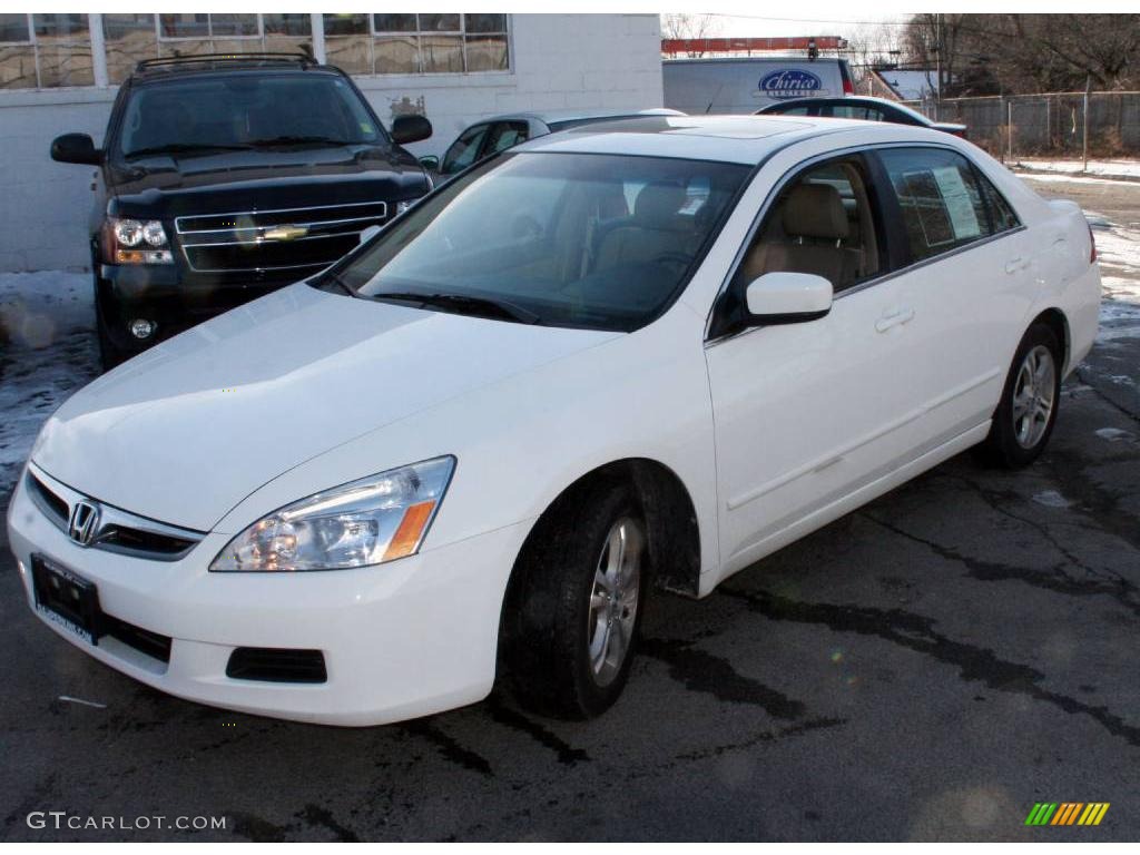 2006 Accord EX-L Sedan - Taffeta White / Ivory photo #1