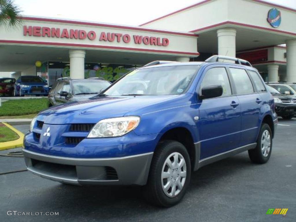 2006 Outlander LS - Electric Blue Pearl / Charcoal photo #1