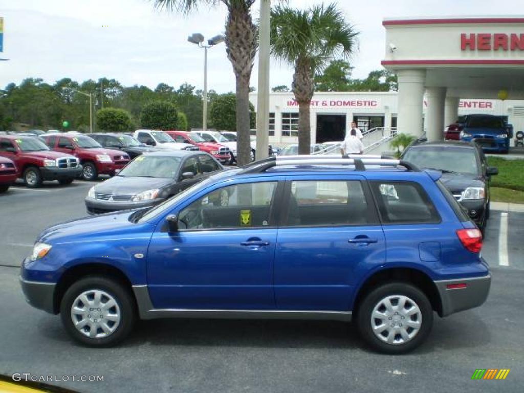 2006 Outlander LS - Electric Blue Pearl / Charcoal photo #2