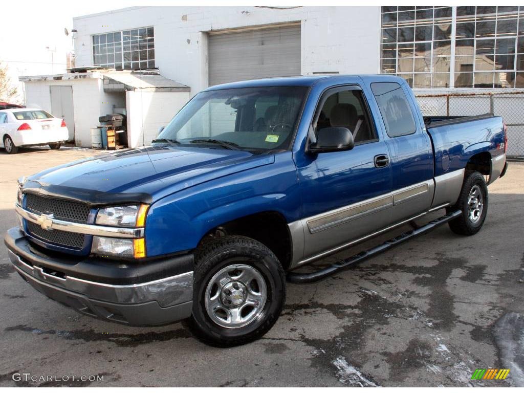 2003 Silverado 1500 Z71 Extended Cab 4x4 - Arrival Blue Metallic / Medium Gray photo #1