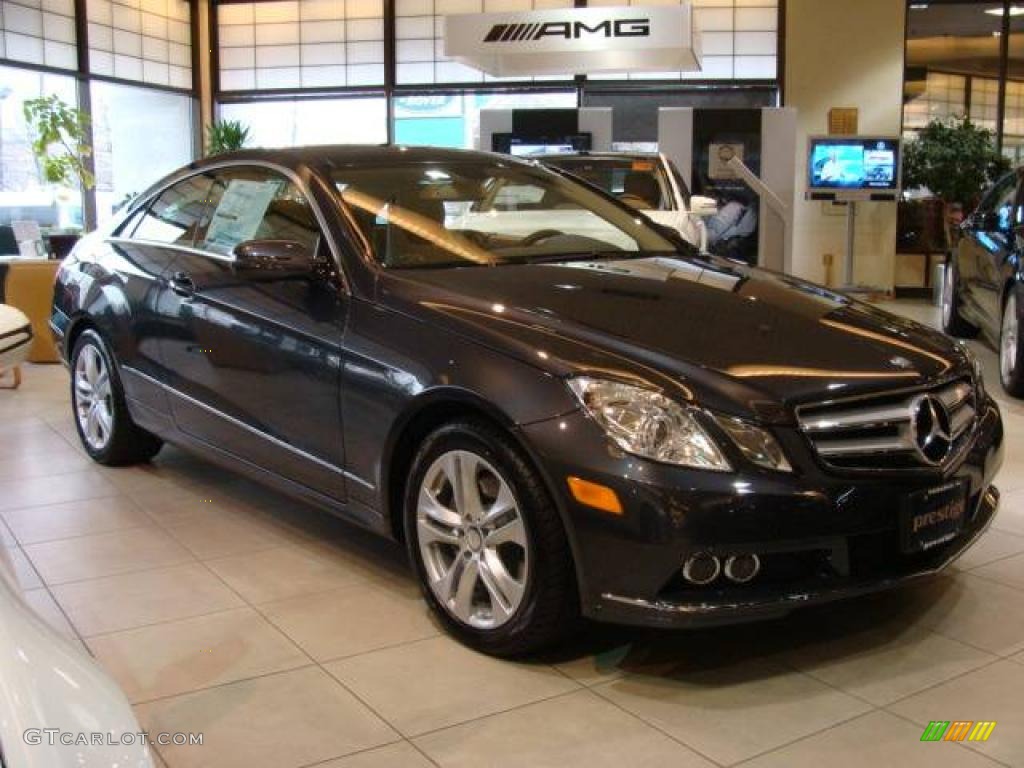 2010 E 350 Coupe - Steel Grey Metallic / Almond Beige photo #1