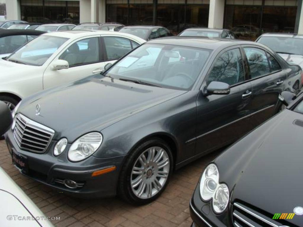 2008 E 350 4Matic Sedan - Flint Grey Metallic / Cashmere photo #1