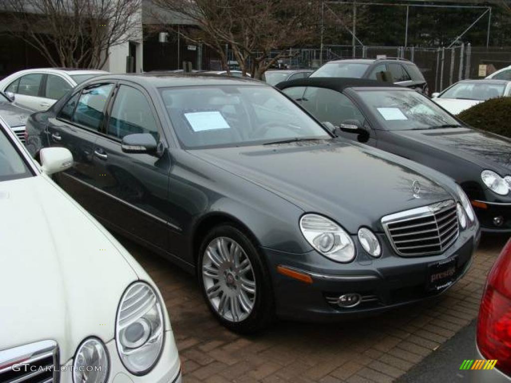 2008 E 350 4Matic Sedan - Flint Grey Metallic / Cashmere photo #2