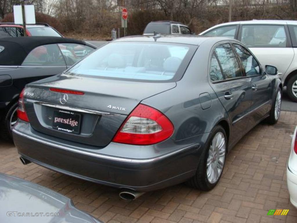 2008 E 350 4Matic Sedan - Flint Grey Metallic / Cashmere photo #3