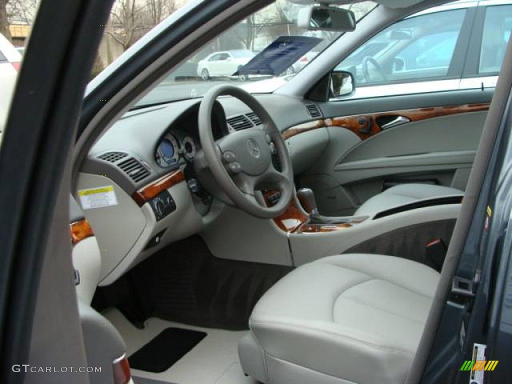 2008 E 350 4Matic Sedan - Flint Grey Metallic / Cashmere photo #7