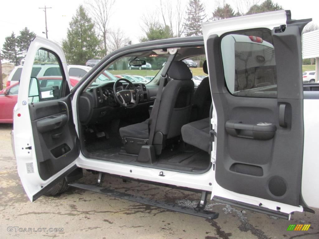 2008 Silverado 3500HD LT Extended Cab 4x4 - Summit White / Ebony photo #7