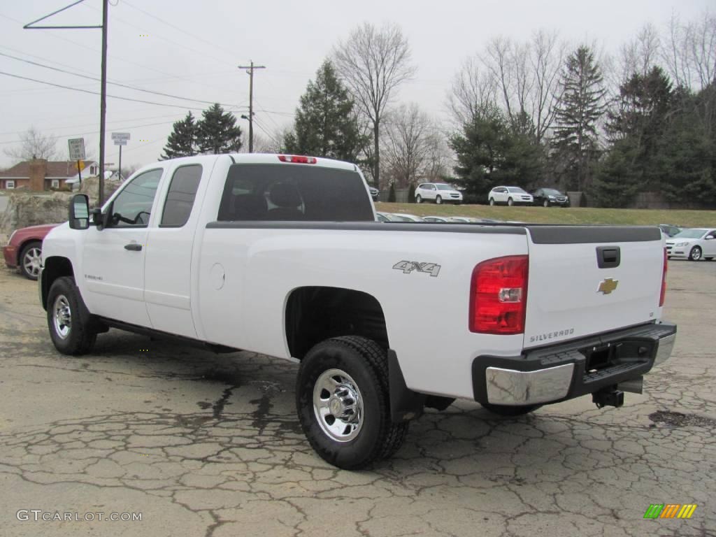 2008 Silverado 3500HD LT Extended Cab 4x4 - Summit White / Ebony photo #10