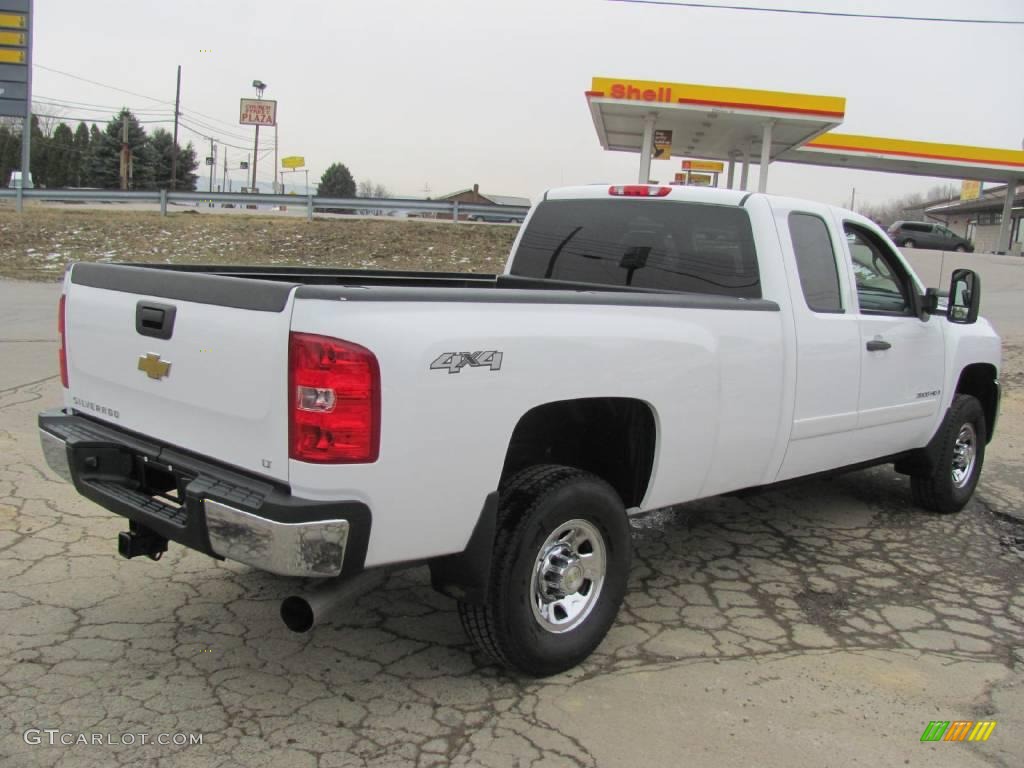 2008 Silverado 3500HD LT Extended Cab 4x4 - Summit White / Ebony photo #15