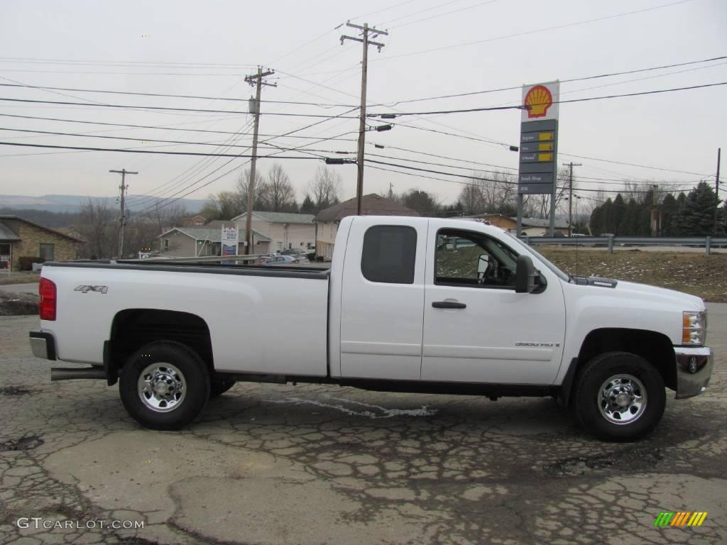 2008 Silverado 3500HD LT Extended Cab 4x4 - Summit White / Ebony photo #16