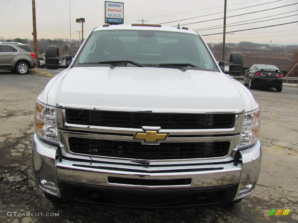 2008 Silverado 3500HD LT Extended Cab 4x4 - Summit White / Ebony photo #18