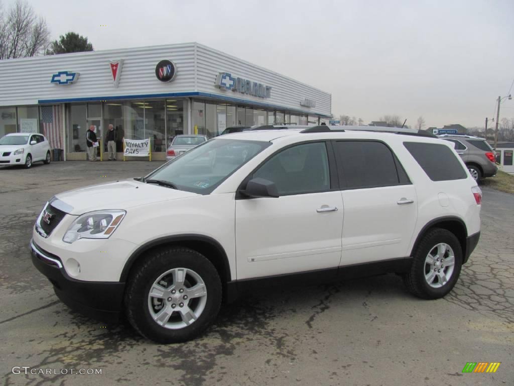 2010 Acadia SLE AWD - Summit White / Ebony photo #1