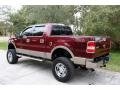 2004 Dark Toreador Red Metallic Ford F150 Lariat SuperCrew 4x4  photo #6