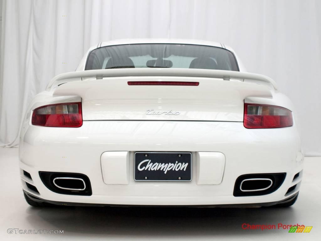 2009 911 Turbo Coupe - Carrara White / Cocoa Brown photo #5