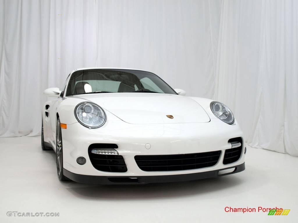 2009 911 Turbo Coupe - Carrara White / Cocoa Brown photo #10