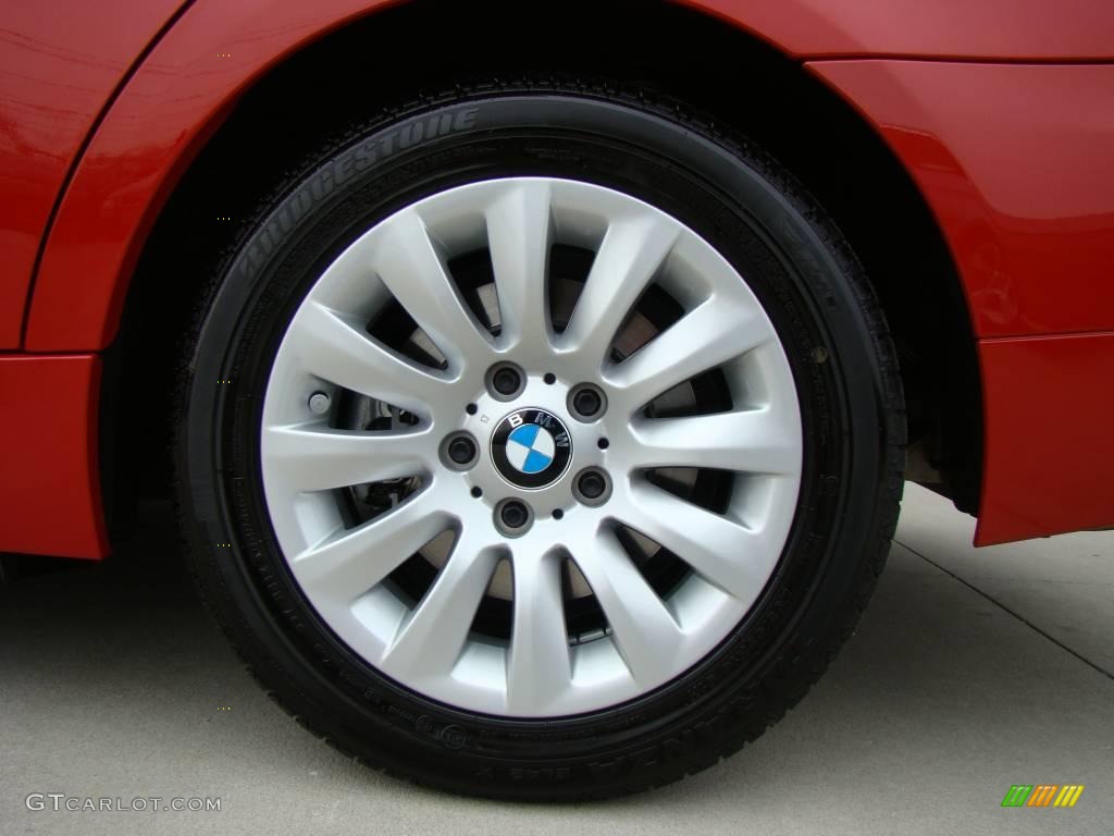 2009 3 Series 328xi Sedan - Crimson Red / Beige photo #6