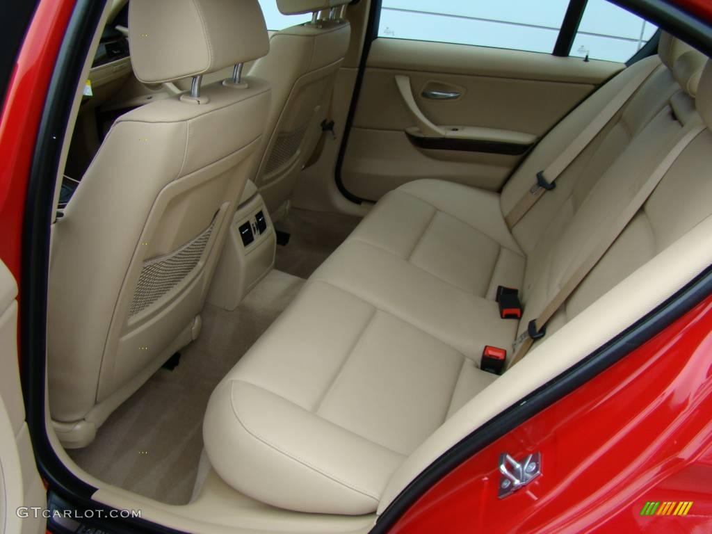 2009 3 Series 328xi Sedan - Crimson Red / Beige photo #11
