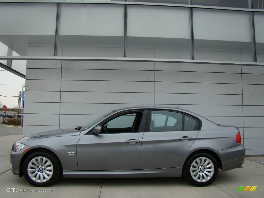2009 3 Series 328xi Sedan - Space Grey Metallic / Black photo #3