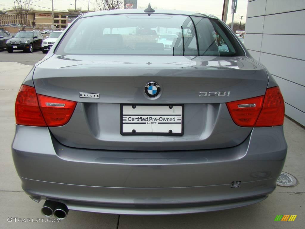 2009 3 Series 328xi Sedan - Space Grey Metallic / Black photo #4