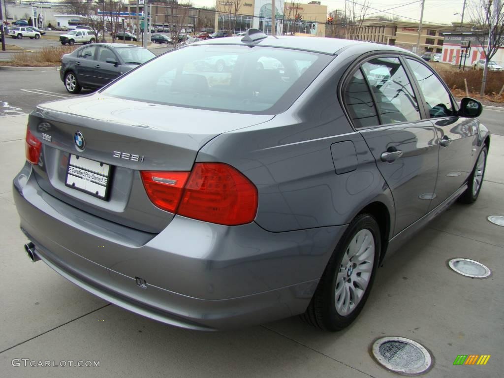 2009 3 Series 328xi Sedan - Space Grey Metallic / Black photo #5