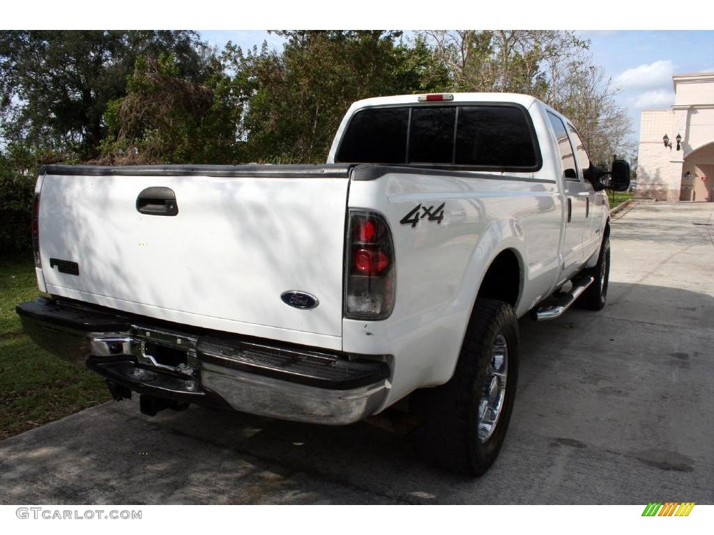 2002 F350 Super Duty Lariat Crew Cab 4x4 - Oxford White / Medium Flint photo #22