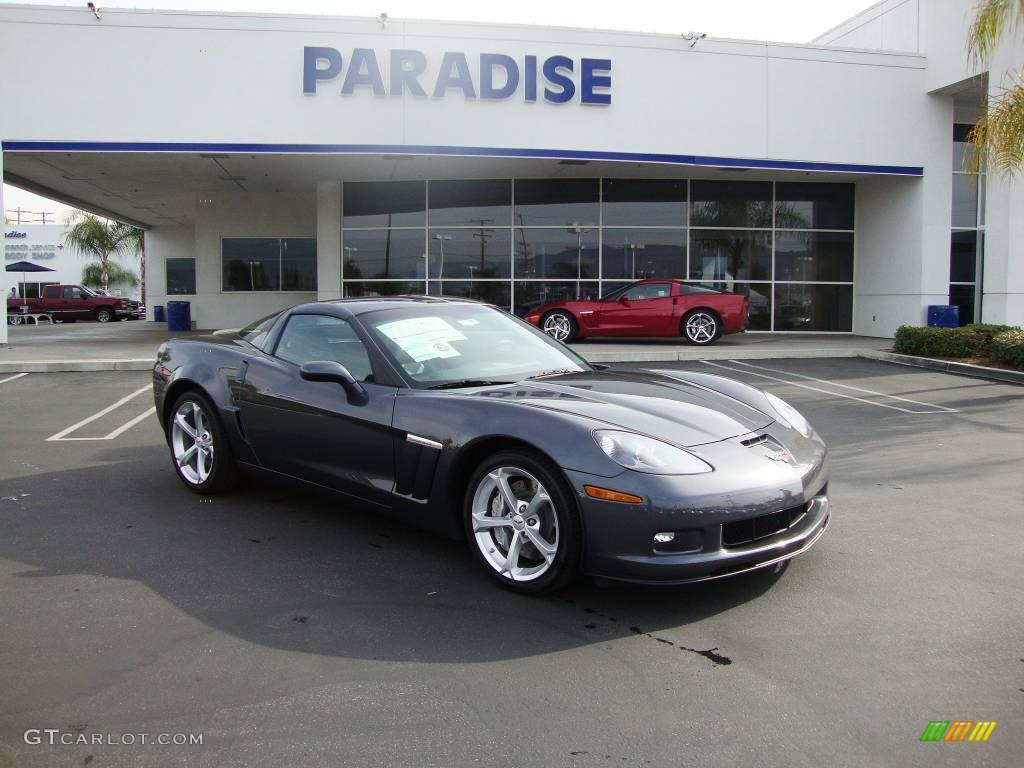 2010 Corvette Grand Sport Coupe - Cyber Gray Metallic / Ebony Black photo #1