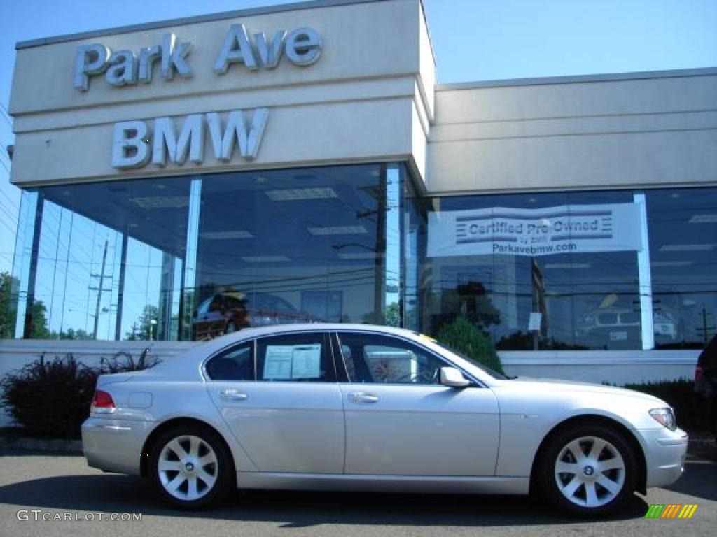 2006 7 Series 750i Sedan - Titanium Silver Metallic / Black/Black photo #1