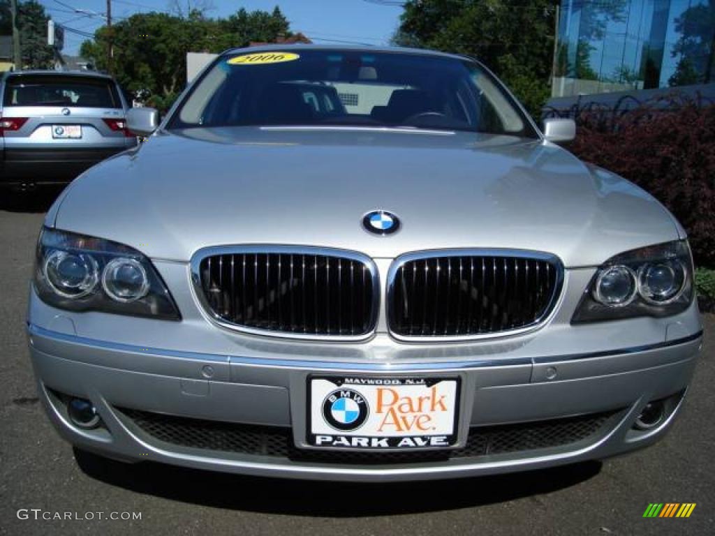 2006 7 Series 750i Sedan - Titanium Silver Metallic / Black/Black photo #2