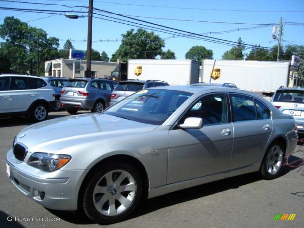 2006 7 Series 750i Sedan - Titanium Silver Metallic / Black/Black photo #3
