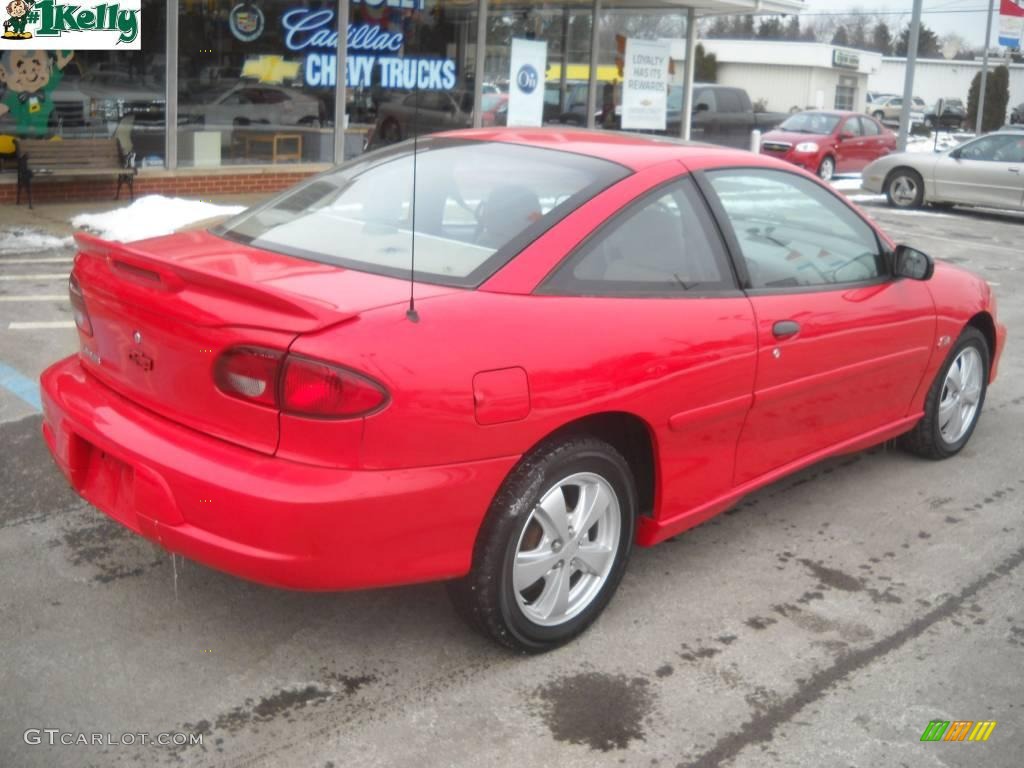 2001 Cavalier Z24 Coupe - Bright Red / Medium Gray photo #4