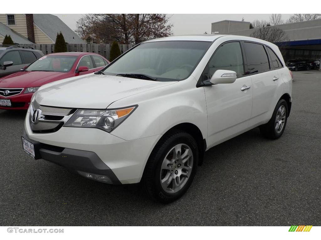 2007 MDX Technology - Aspen White Pearl / Parchment photo #3