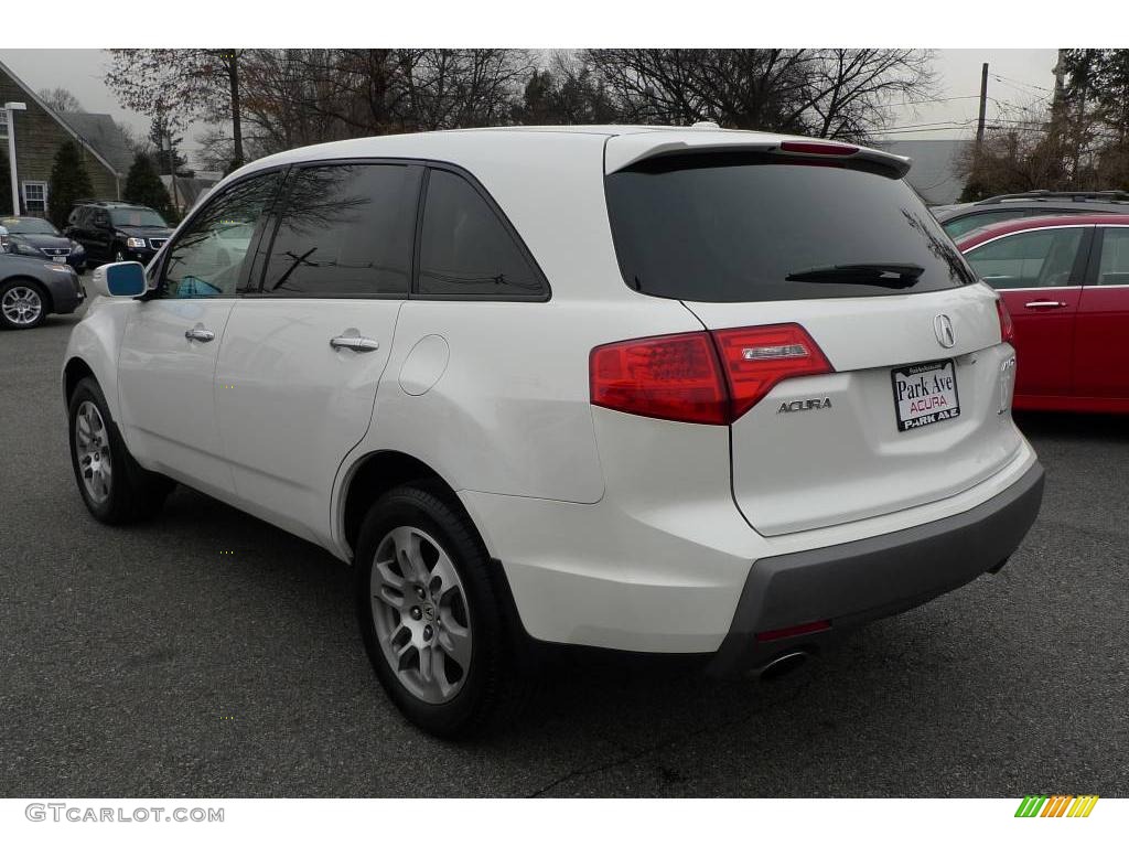 2007 MDX Technology - Aspen White Pearl / Parchment photo #5