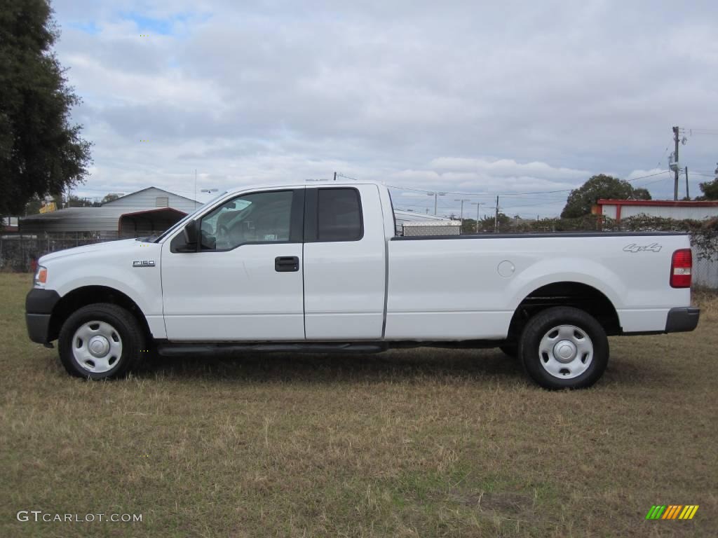 2006 F150 XL SuperCab 4x4 - Oxford White / Medium Flint photo #7