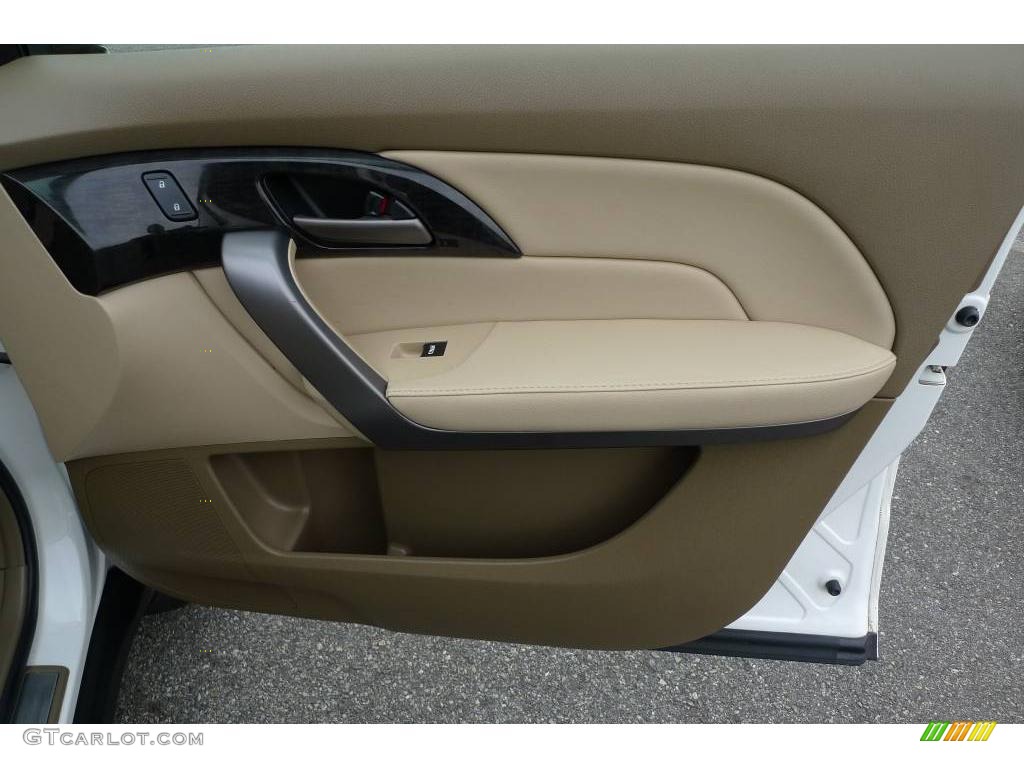 2007 MDX Technology - Aspen White Pearl / Parchment photo #26