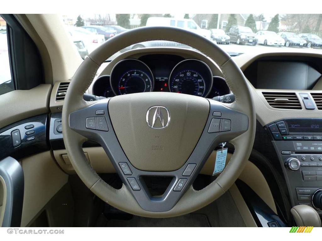 2007 MDX Technology - Aspen White Pearl / Parchment photo #33