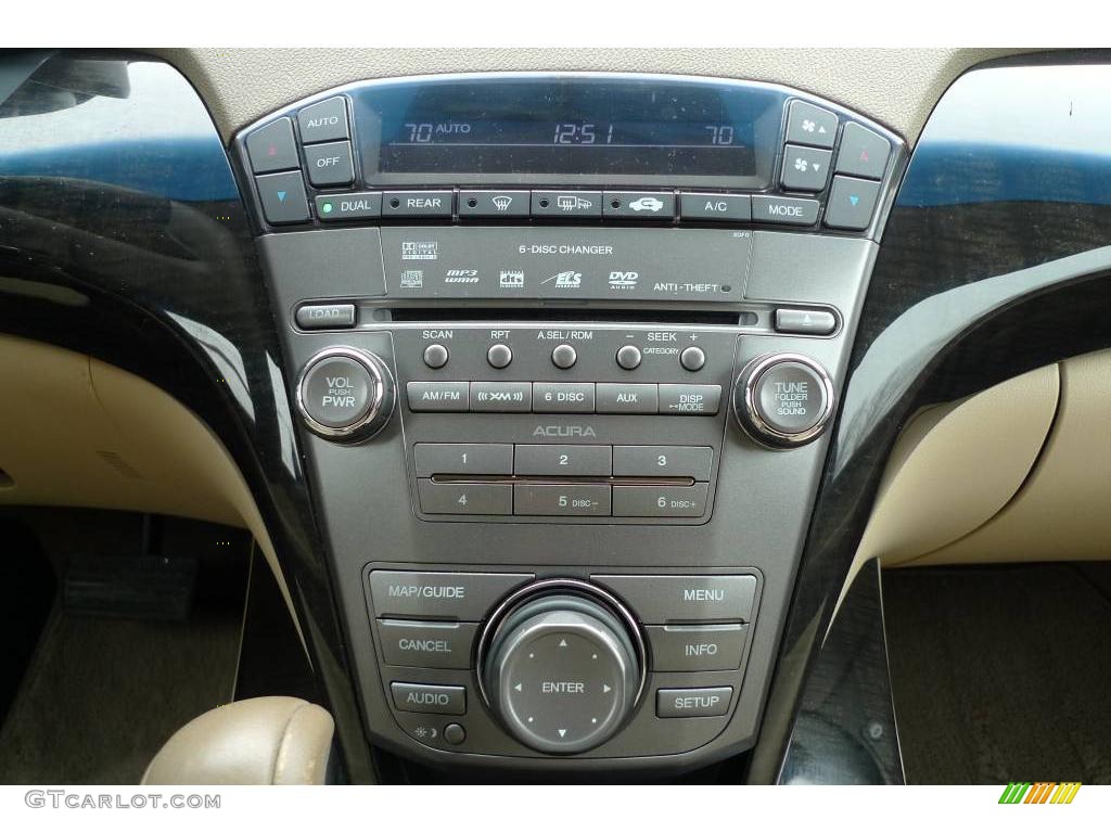 2007 MDX Technology - Aspen White Pearl / Parchment photo #36