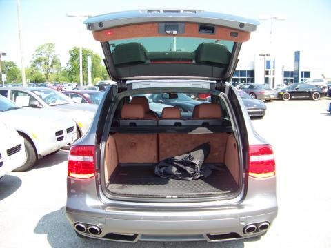 2008 Cayenne Turbo - Meteor Grey Metallic / Chestnut/Black Natural Leather photo #21