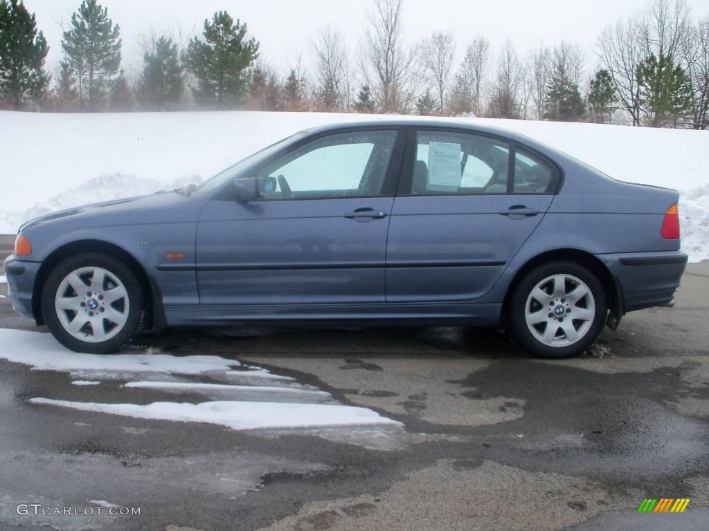 2001 3 Series 325xi Sedan - Steel Blue Metallic / Grey photo #2