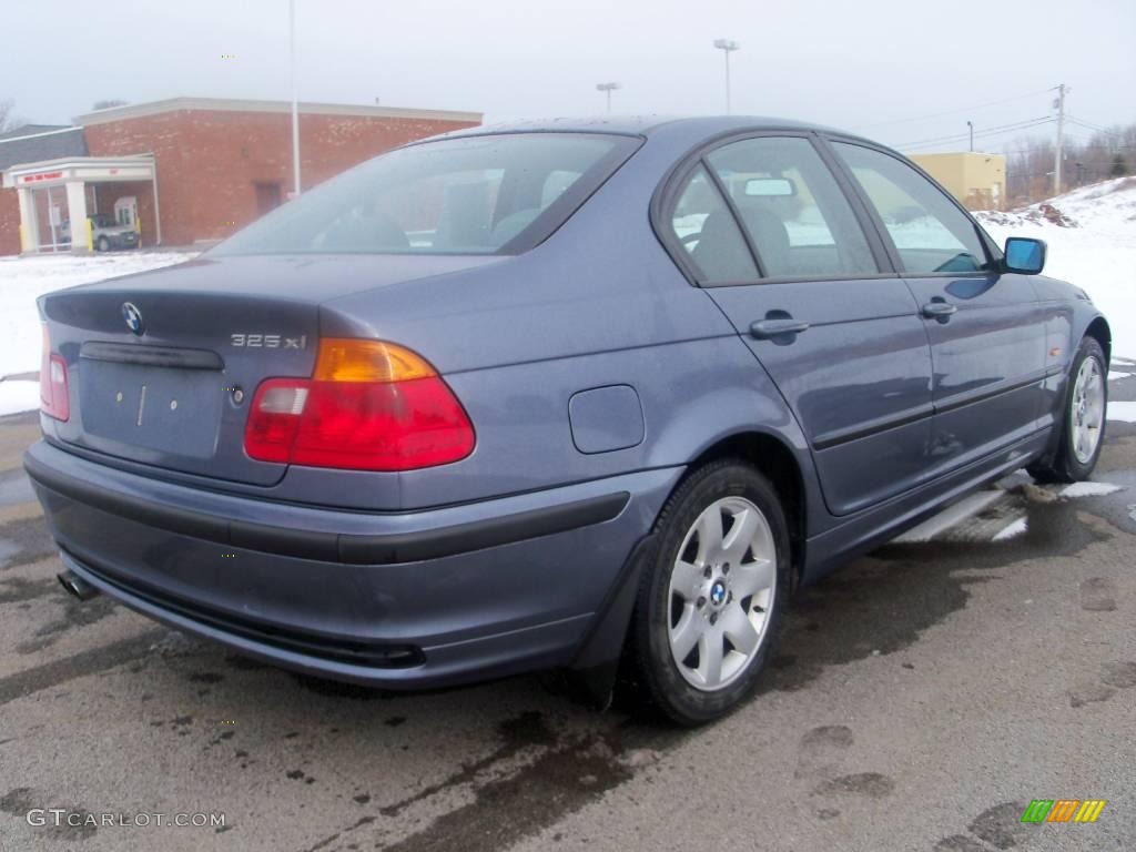 2001 3 Series 325xi Sedan - Steel Blue Metallic / Grey photo #5