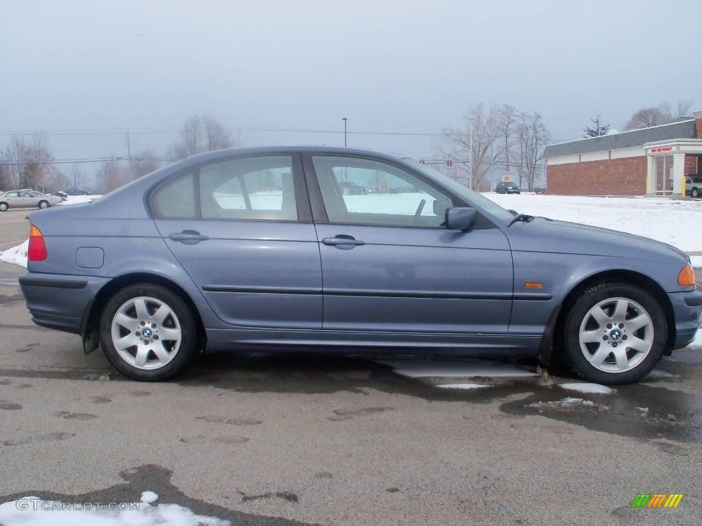 2001 3 Series 325xi Sedan - Steel Blue Metallic / Grey photo #6
