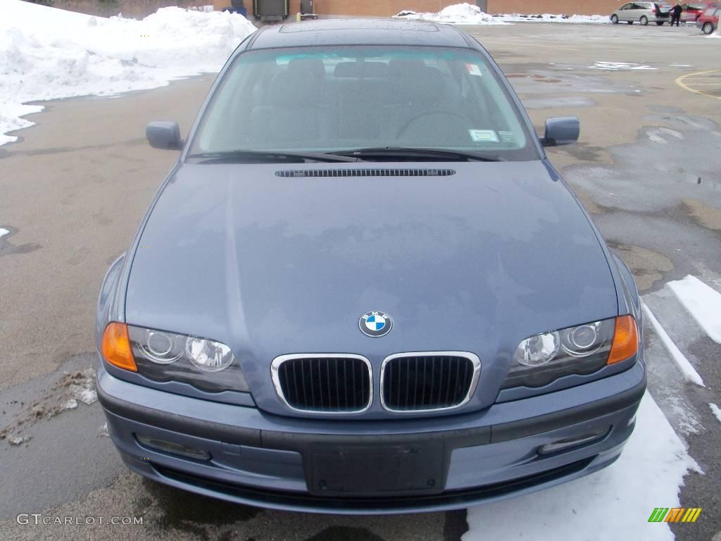 2001 3 Series 325xi Sedan - Steel Blue Metallic / Grey photo #8