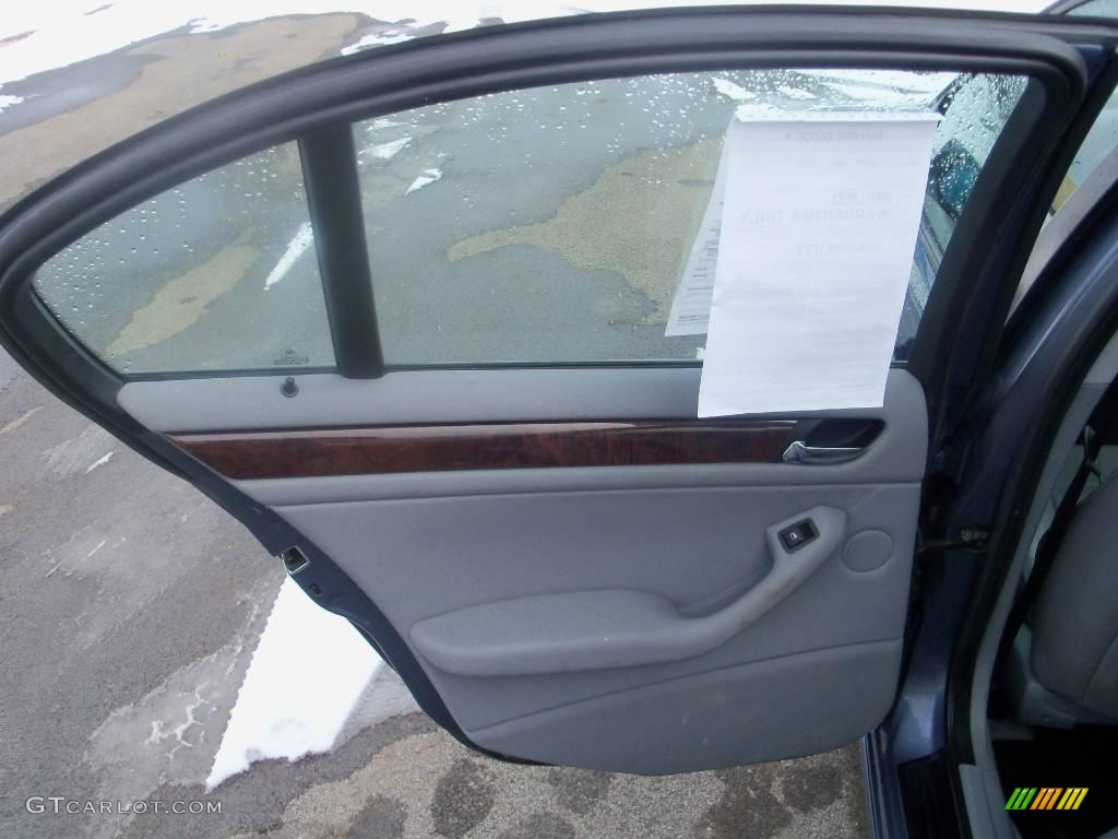 2001 3 Series 325xi Sedan - Steel Blue Metallic / Grey photo #12