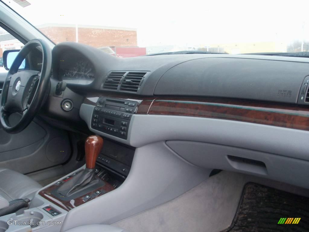 2001 3 Series 325xi Sedan - Steel Blue Metallic / Grey photo #21