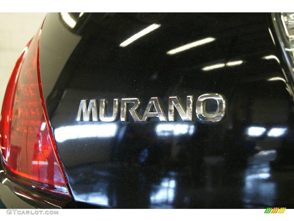 2006 Murano S AWD - Super Black / Charcoal photo #10