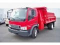 Red 2007 Ford LCF Truck L45 Commercial Dump Truck