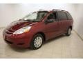 2009 Salsa Red Pearl Toyota Sienna LE  photo #3