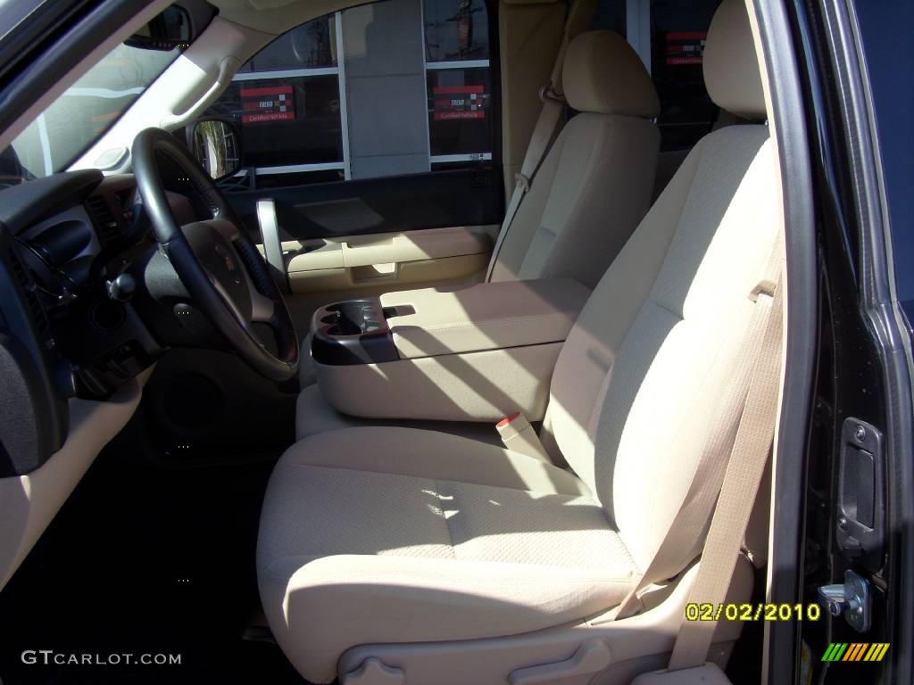 2007 Silverado 1500 LT Extended Cab - Black / Light Cashmere/Ebony Black photo #10