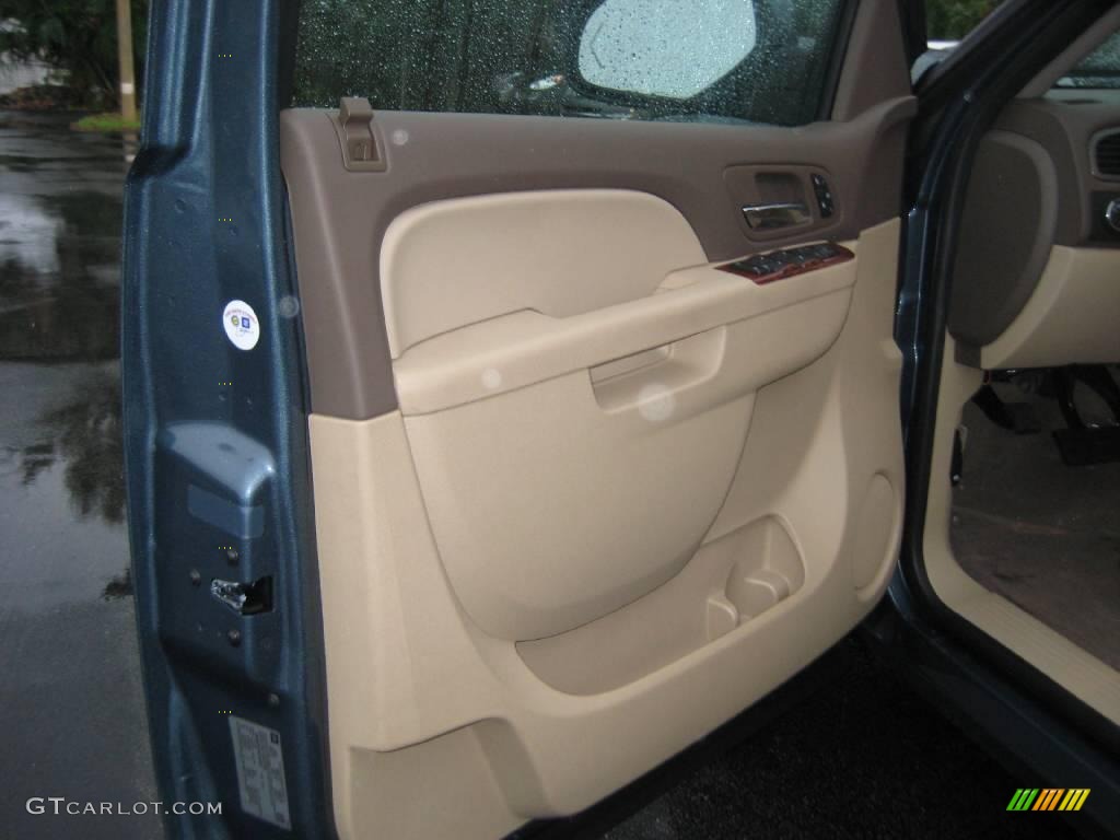 2010 Silverado 1500 LTZ Extended Cab - Blue Granite Metallic / Dark Cashmere/Light Cashmere photo #6