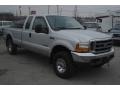 2001 Silver Metallic Ford F250 Super Duty XLT SuperCab 4x4  photo #2