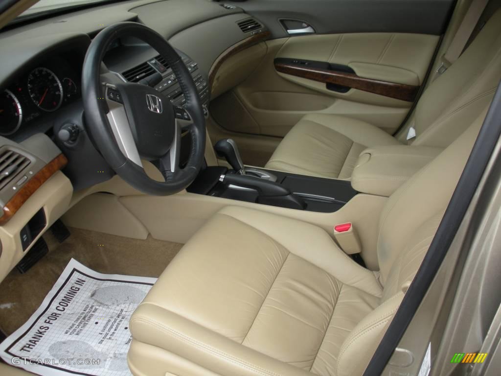 2008 Accord EX-L V6 Sedan - Bold Beige Metallic / Ivory photo #15